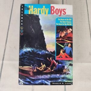 Vintage 90s Hardy Boys 3 Volumes in 1  Hardcover Book Mystery Stories